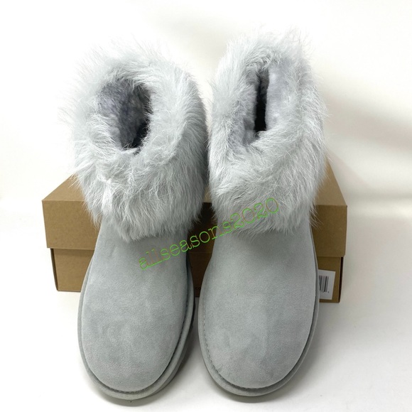 UGG Mini Toscana Cuff GRV Women’s Boot Light Grey - Picture 5 of 9